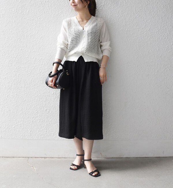 SHIPS any「《予約》SHIPS any:〈手洗い可能〉シアー ジャカード コンパクト カーディガン」|カーディガン|