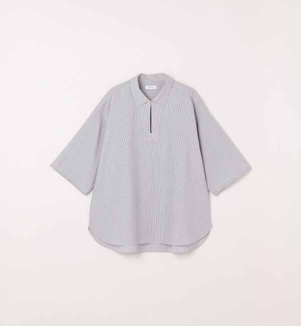 SHIPS any「SHIPS any:〈洗濯機可能〉ボイル スキッパー ハーフスリーブ プルオーバー シャツ◆」|シャツ・ブラウス|