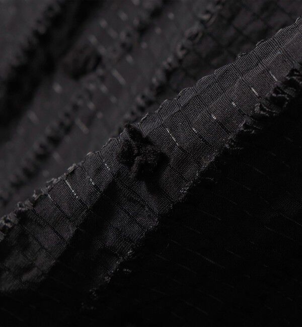 SHIPS any「《予約》SHIPS any:〈洗濯機可能〉ドット ジャカード フリル ノースリーブ シャツ ブラウス」|シャツ・ブラウス|