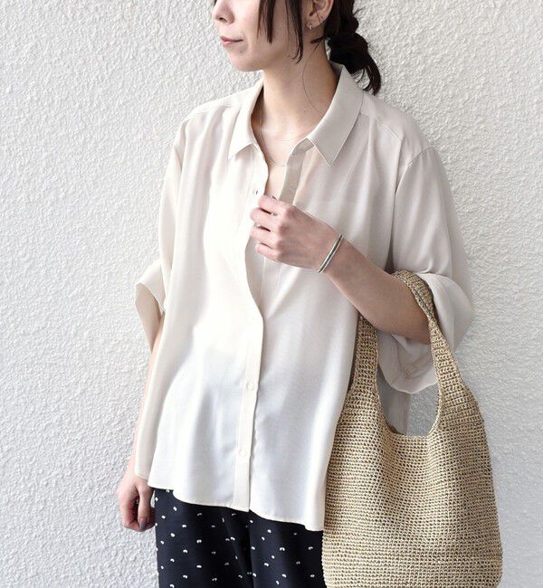 SHIPS Colors 「SHIPS Colors:〈手洗い可能〉2WAY スリーブ シャツ」|シャツ・ブラウス|