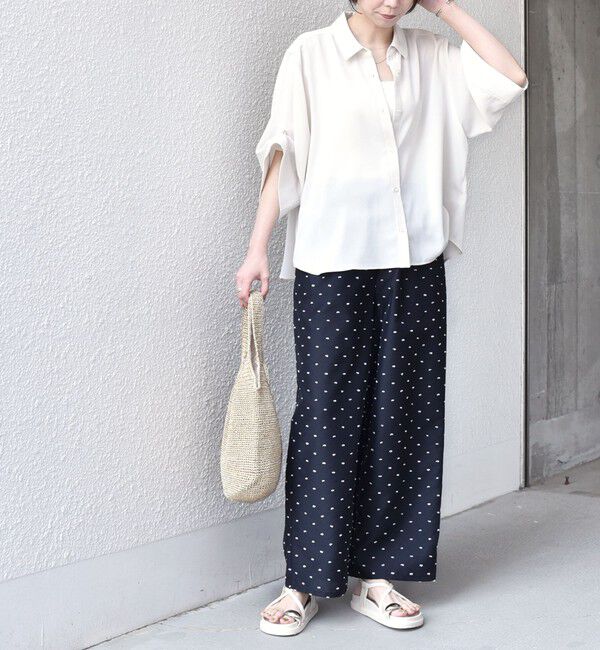 SHIPS Colors 「SHIPS Colors:〈手洗い可能〉2WAY スリーブ シャツ」|シャツ・ブラウス|