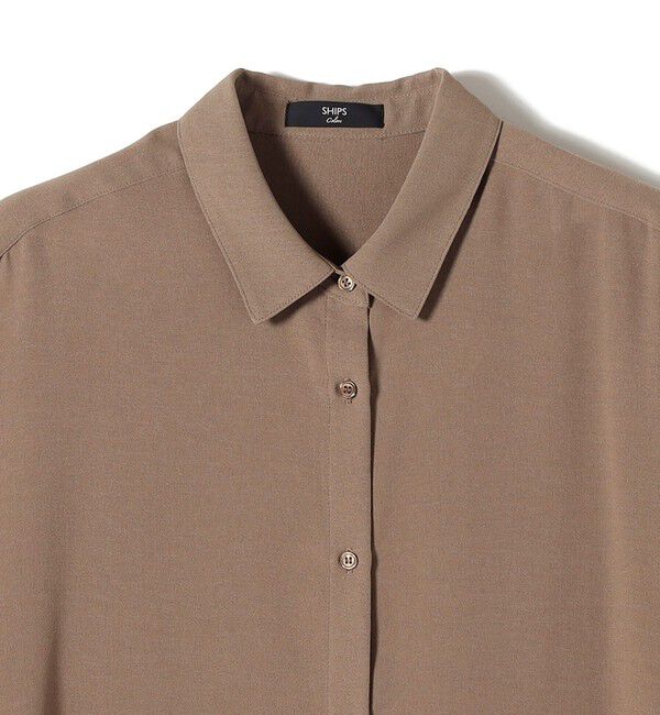 SHIPS Colors 「SHIPS Colors:〈手洗い可能〉2WAY スリーブ シャツ」|シャツ・ブラウス|