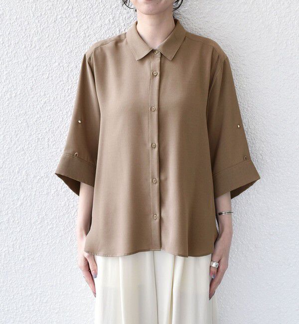 SHIPS Colors 「SHIPS Colors:〈手洗い可能〉2WAY スリーブ シャツ」|シャツ・ブラウス|