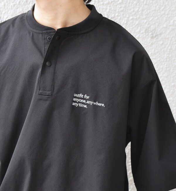 SHIPS any「【WEB限定】SHIPS any: ヘンリーTシャツ＋イージーショーツ＋パッカブルバッグ 3点セット」|Tシャツ・カットソー|