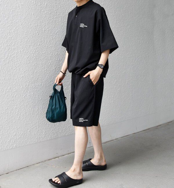 SHIPS any「【WEB限定】SHIPS any: ヘンリーTシャツ＋イージーショーツ＋パッカブルバッグ 3点セット」|Tシャツ・カットソー|