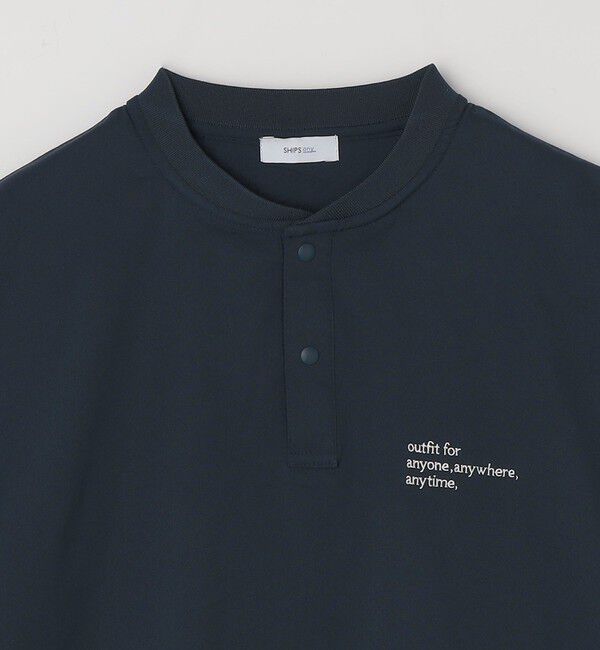 SHIPS any「【WEB限定】SHIPS any: ヘンリーTシャツ＋イージーショーツ＋パッカブルバッグ 3点セット」|Tシャツ・カットソー|