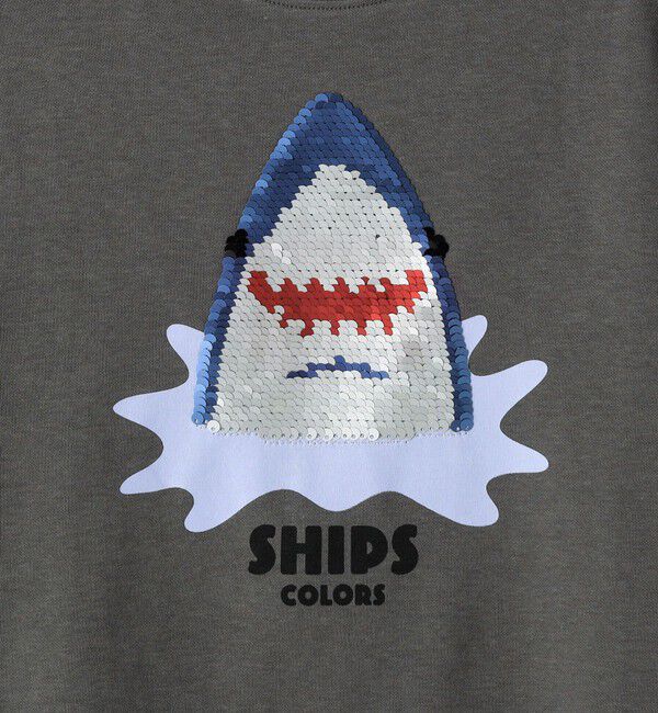 SHIPS Colors 「《予約》SHIPS Colors:100～130cm /〈手洗い可能〉スパンコール 刺繍 Tシャツ◆」|Tシャツ・カットソー|