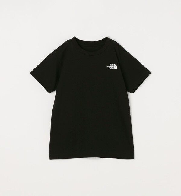 SHIPS any「THE NORTH FACE: スクエア バンダナ  バックプリント ロゴ Tシャツ 26SS<KIDS>」|Tシャツ・カットソー|ブラック