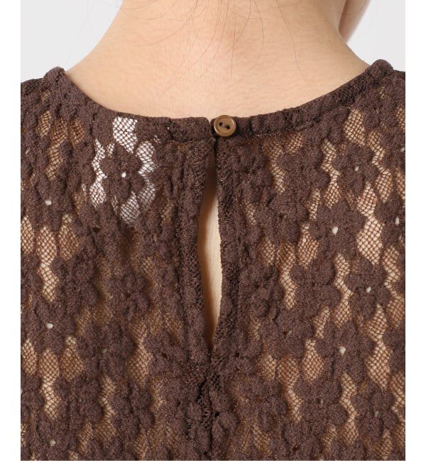 OUTDOOR PRODUCTS Usual Things「フラワーストレッチカットレースプルオーバー」|Tシャツ・カットソー|