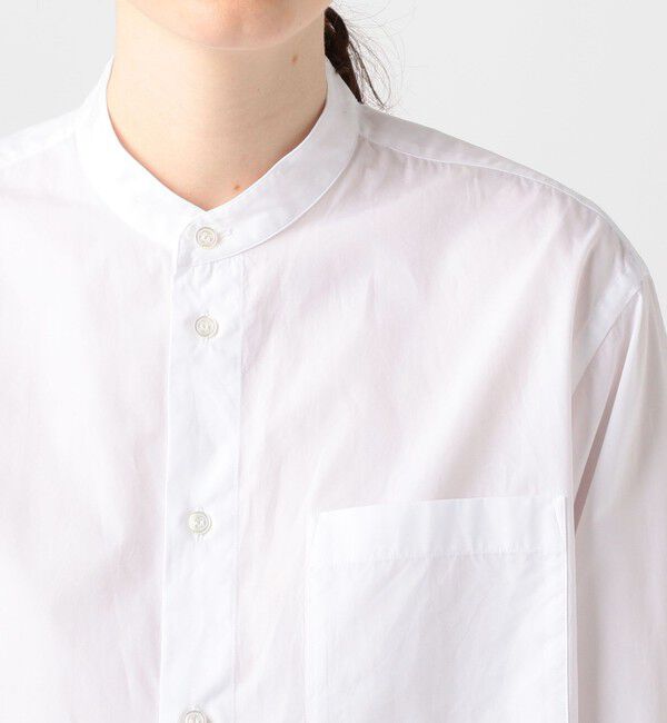 GALERIE VIE「コットンブロード スタンドカラーシャツ」|シャツ・ブラウス|