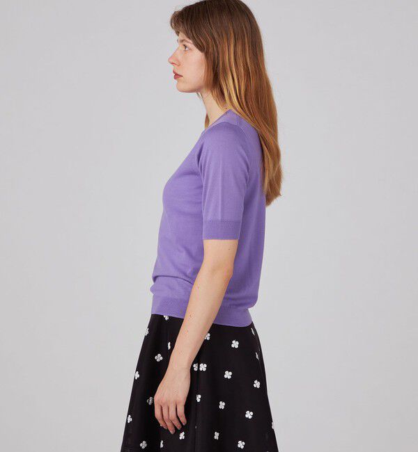 Ballsey「スーパーエクストラファインウール ハーフスリーブプルオーバー」|ニット・セーター|