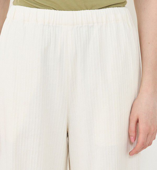 GALERIE VIE「コットンリネンストレッチ イージーワイドパンツ」|その他|