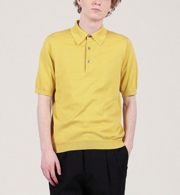 TOMORROWLAND MENS「シルクコットン ニットポロシャツ SESIA」|ニット・セーター|