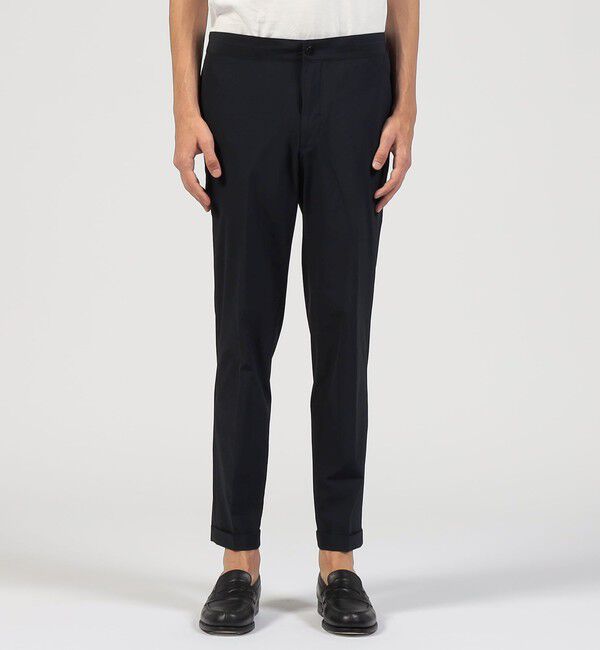 TOMORROWLAND MENS「ナイロンポリウレタン ノープリーツスリムパンツ」|スラックス|