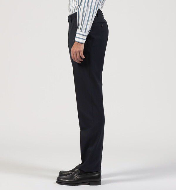 TOMORROWLAND MENS「ポリエステルウール スリムストレートスラックス FREE FIT」|スラックス|