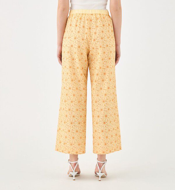 TOMORROWLAND collection「サンフラワーエンブロイダリー ワイドストレートパンツ」|その他|