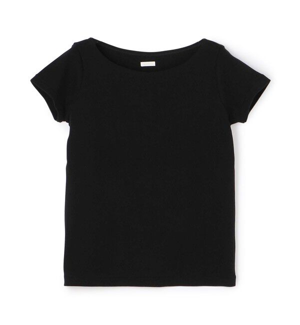 GALERIE VIE「ソフトジャージーリブ ハーフスリーブカットソー」|Tシャツ・カットソー|19 ブラック