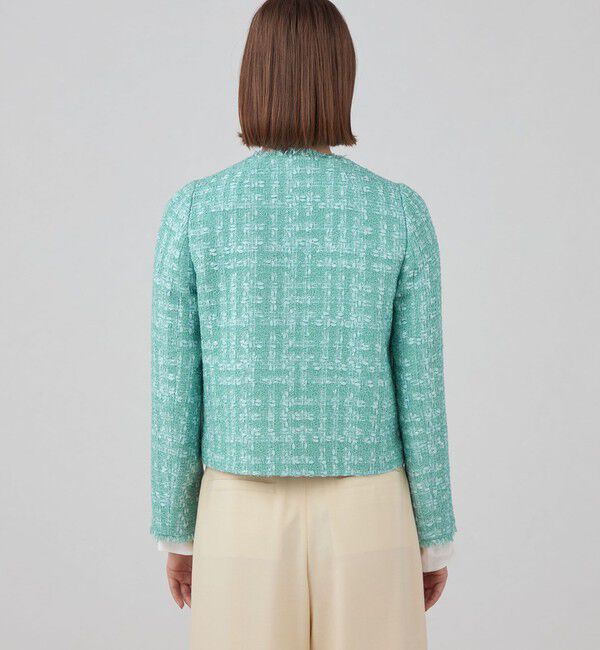 Ballsey「Jade vine クルーネックジャケット」|ノーカラージャケット|