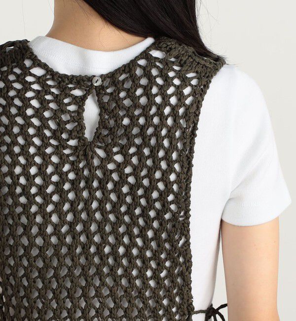 Edition「フリンジニット ノースリーブトップス」|ニット・セーター|