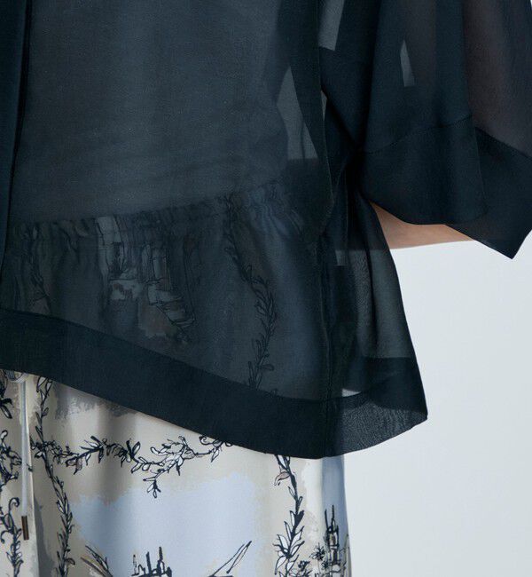 TOMORROWLAND collection「シアーオーガンジー シースルーブラウス」|シャツ・ブラウス|