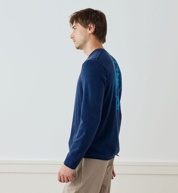 JAMES PERSE「リサイクルカシミヤグラフィック クルーネックプルオーバー MRBC3426GM」|ニット・セーター|