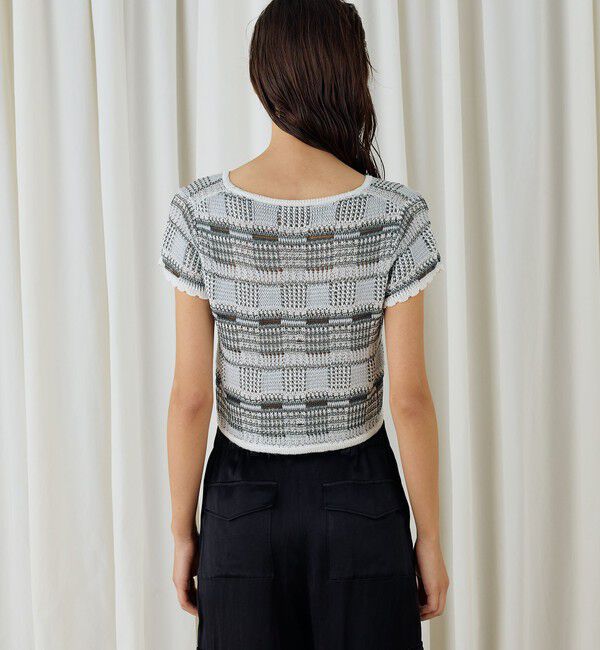 DES PRES「レーヨンタックステッチ ショートボレロ」|カーディガン|