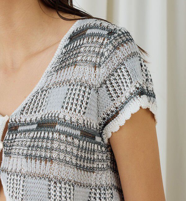 DES PRES「レーヨンタックステッチ ショートボレロ」|カーディガン|