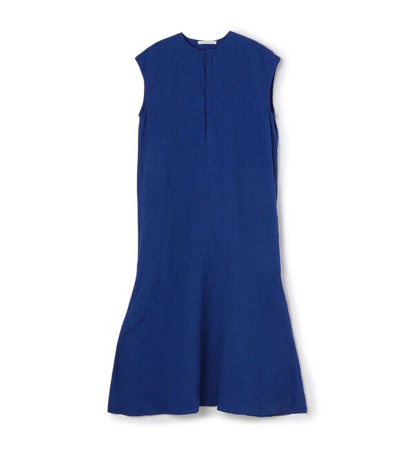 GALERIE VIE「ランダムリネン フレンチスリーブワンピース」|ワンピース|65 ブルー