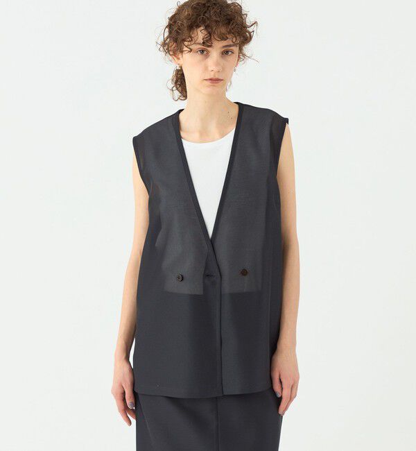 TOMORROWLAND collection「カラミシャイニー ライトジレ」|ベスト・ジレ|