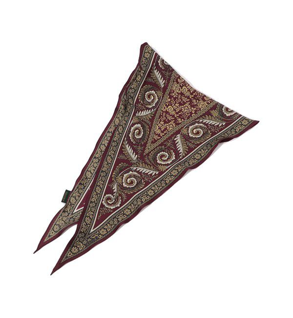 SOULEIADO「SOULEIAO シルクプリント スカーフ」|バンダナ・スカーフ|48 ダークブラウン系