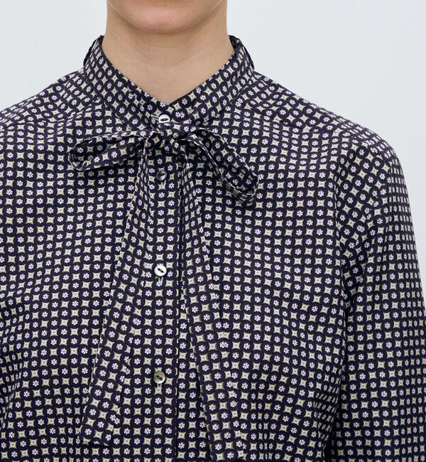 TOMORROWLAND collection「コモンフラワープリント ボウタイブラウス」|シャツ・ブラウス|