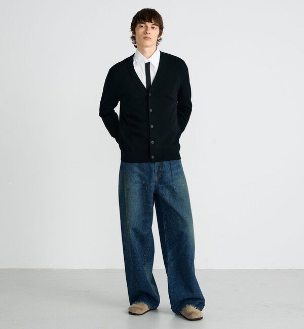 Edition「ブルーデニム バギーパンツ」|デニム|