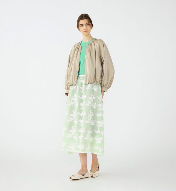 Ballsey「ライトパウダリータフタ ギャザーブルゾン」|ブルゾン・スタジャン|