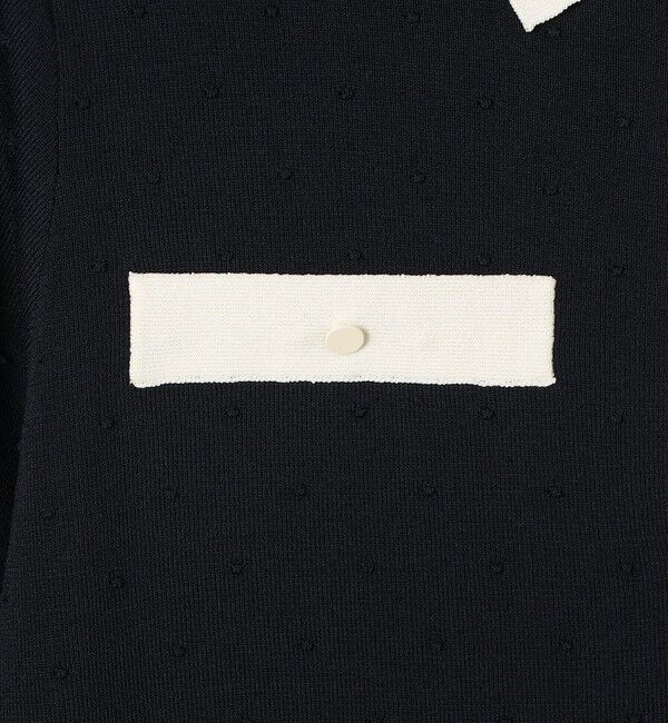 Ballsey「ストレッチタックドット ポロプルオーバー」|ニット・セーター|