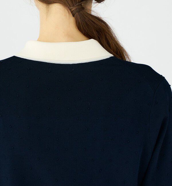 Ballsey「ストレッチタックドット ポロプルオーバー」|ニット・セーター|