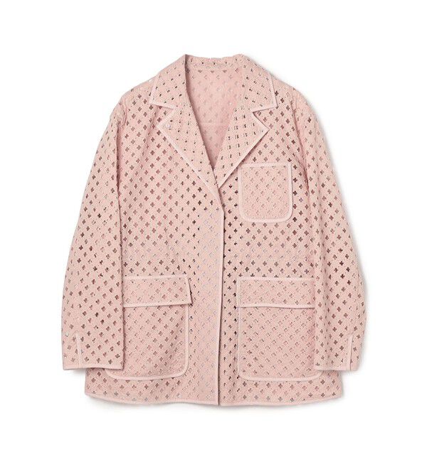 Ballsey「コモンフラワーエンブロイダリー ミドルブルゾンジャケット」|その他|31 ピンク