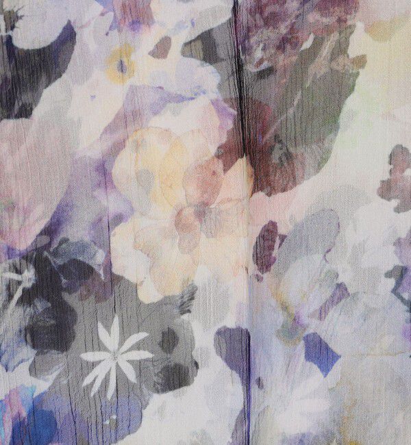 DES PRES「ブルームスケーププリント ボウタイナローブラウス」|シャツ・ブラウス|