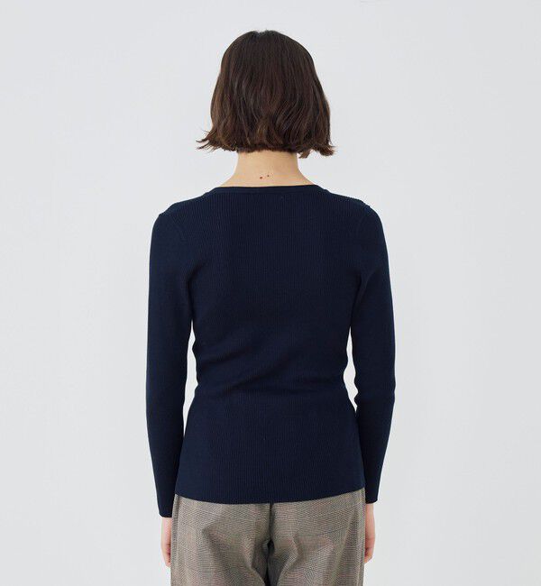 GALERIE VIE「ギザコットンリブ Vネックカーディガン」|カーディガン|