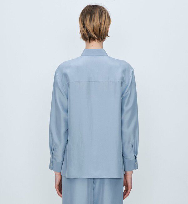 TOMORROWLAND collection「シルクサンドウォッシュ レギュラーカラーブラウス」|シャツ・ブラウス|