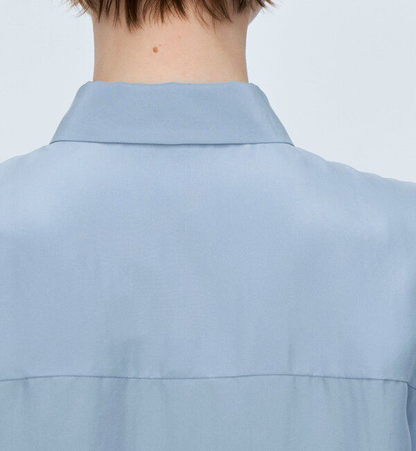 TOMORROWLAND collection「シルクサンドウォッシュ レギュラーカラーブラウス」|シャツ・ブラウス|