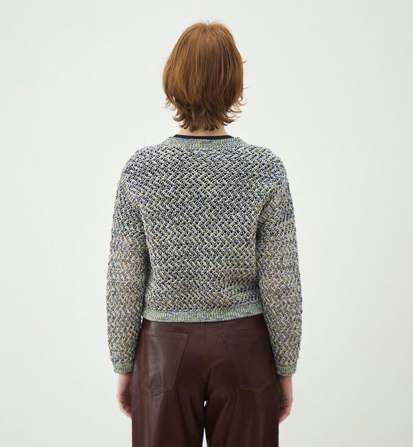 MACPHEE「ギマメッシュ クルーネックカーディガン」|カーディガン|