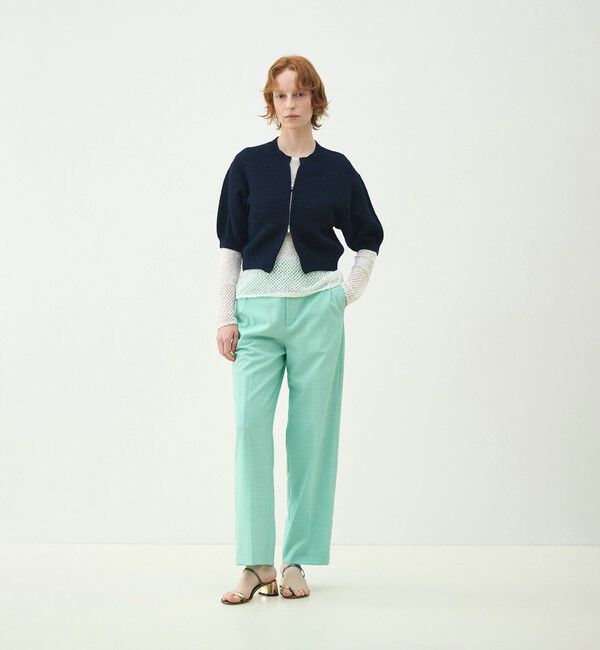 MACPHEE「ギマコットン ジップアップカーディガン」|カーディガン|