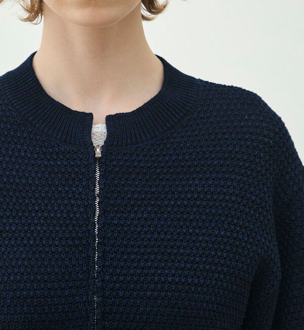 MACPHEE「ギマコットン ジップアップカーディガン」|カーディガン|