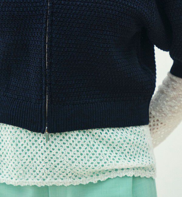 MACPHEE「ギマコットン ジップアップカーディガン」|カーディガン|