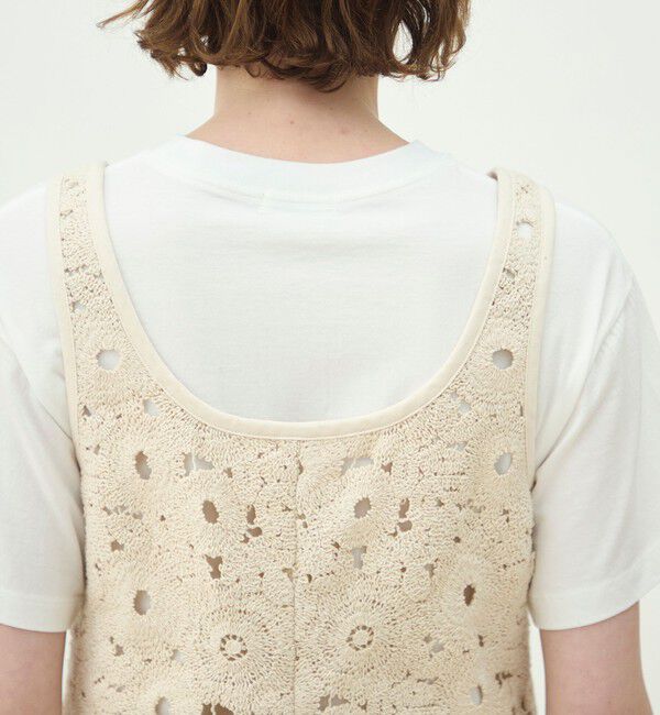 MACPHEE「サークルフラワークロシェ ベスト」|ベスト・ジレ|