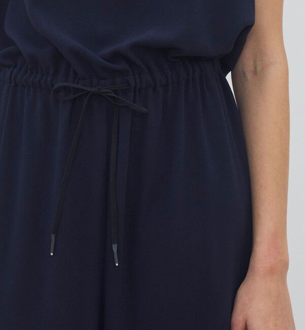 DES PRES「ジャージーライクジョーゼット アシメカラーオールインワン」|オールインワン|