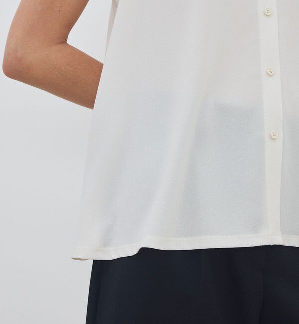 DES PRES「ジャージーライクジョーゼット フレアブラウス」|シャツ・ブラウス|