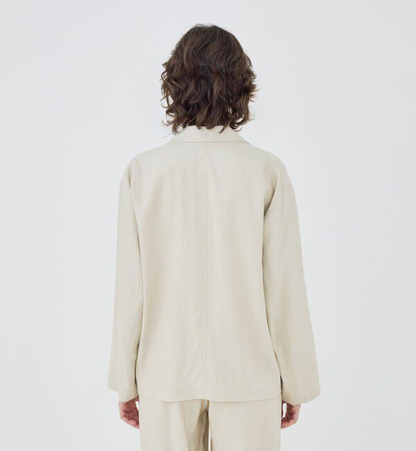 GALERIE VIE「レーヨンリネンストレッチ ドロップショルダージャケット」|テーラードジャケット|