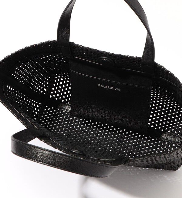 TOMORROWLAND GOODS「GALERIE VIE レザーメッシュトートバッグ」|トートバッグ|