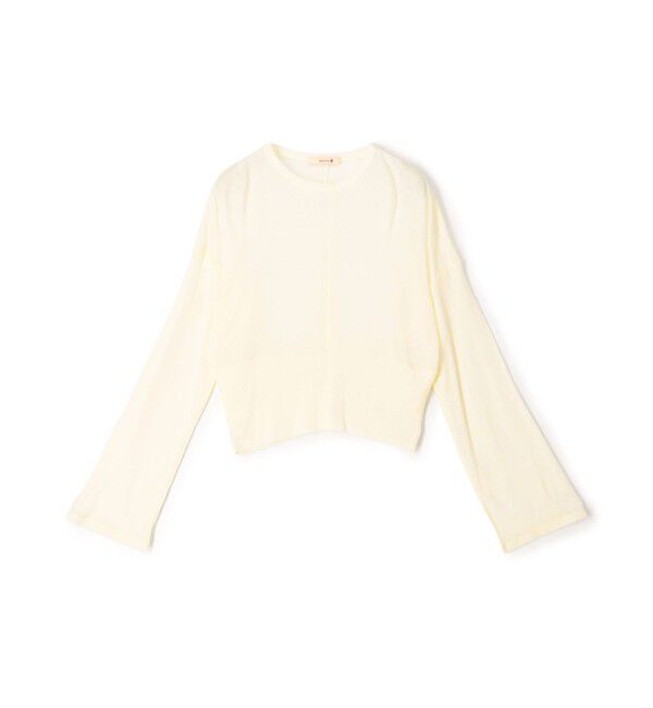 BACCA「パターンメッシュ ショートプルオーバー」|Tシャツ・カットソー|11 ホワイト